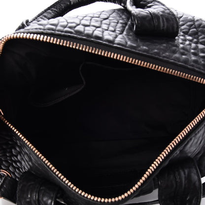 Alexander Wang Pebbled Lambskin Rocco Black Rose Gold Hardware 6 of 12