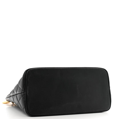 Chanel Caviar Quilted Medallion Tote Black 4 of 10
