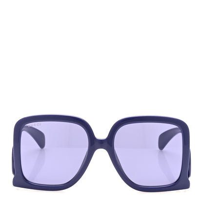 Gucci Acetate Rectangle Frame Sunglasses GG1326S Purple 2 of 9
