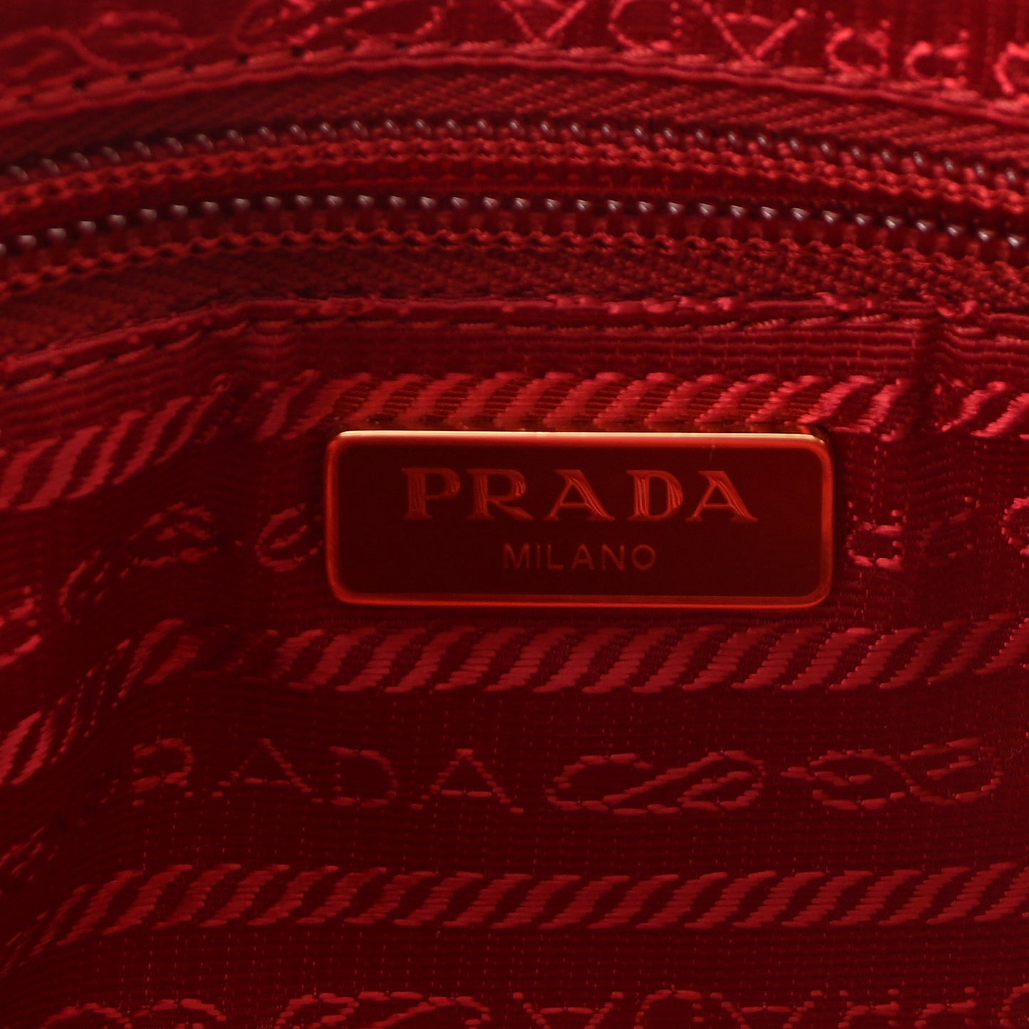 Re-Nylon Vela Saffiano Mini Pochette Bag Rosso