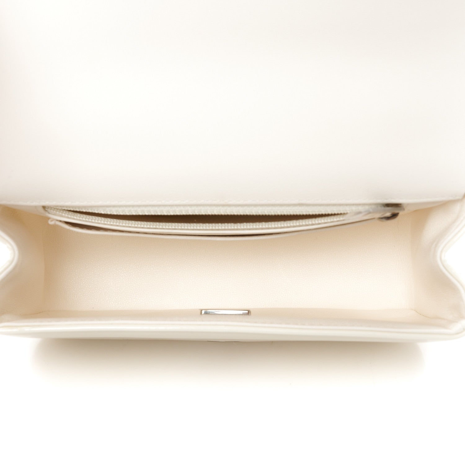 Chanel Patent Calfskin Small Camellia Single Flap White 5 of 10