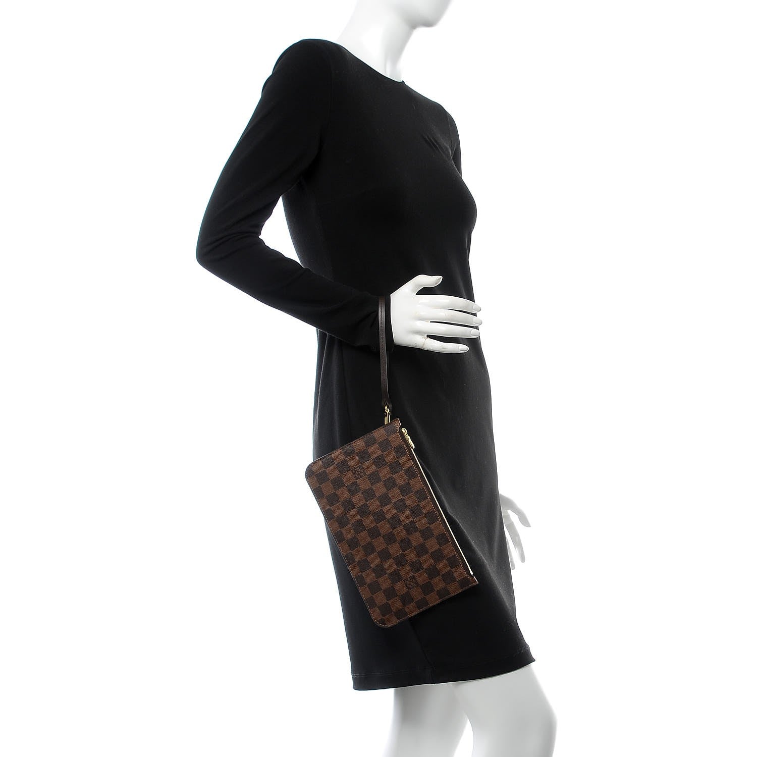 Louis Vuitton Damier Ebene Neverfull MM GM Pochette 2 of 7