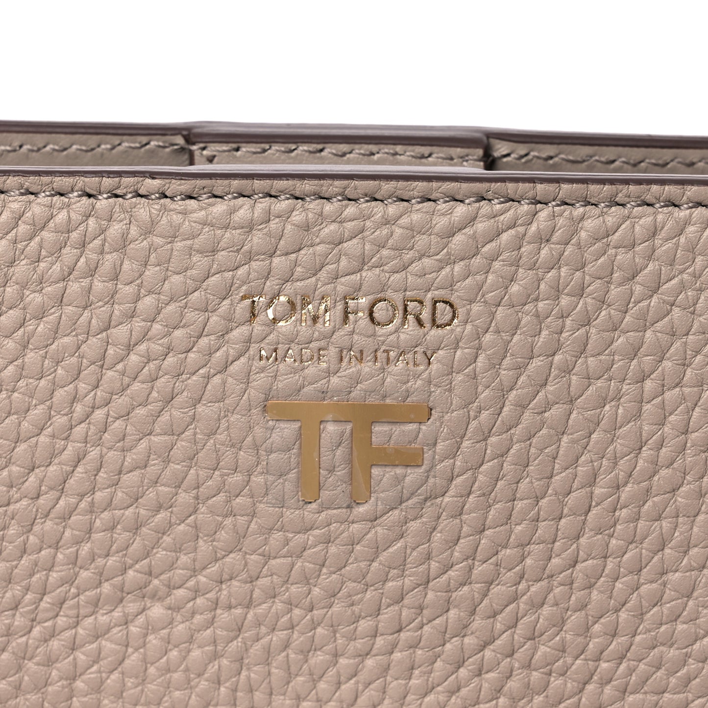 Grained Calfskin Rialto Crossbody Taupe