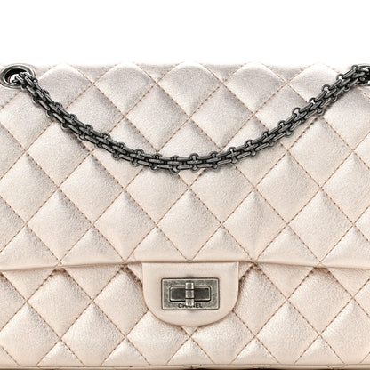 Chanel Metallic Calfskin Quilted 2.55 Reissue 226 Flap Gold 8 of 10