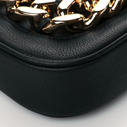 Versace Calfskin La Medusa Small Chain Hobo Bag Black 8 of 9