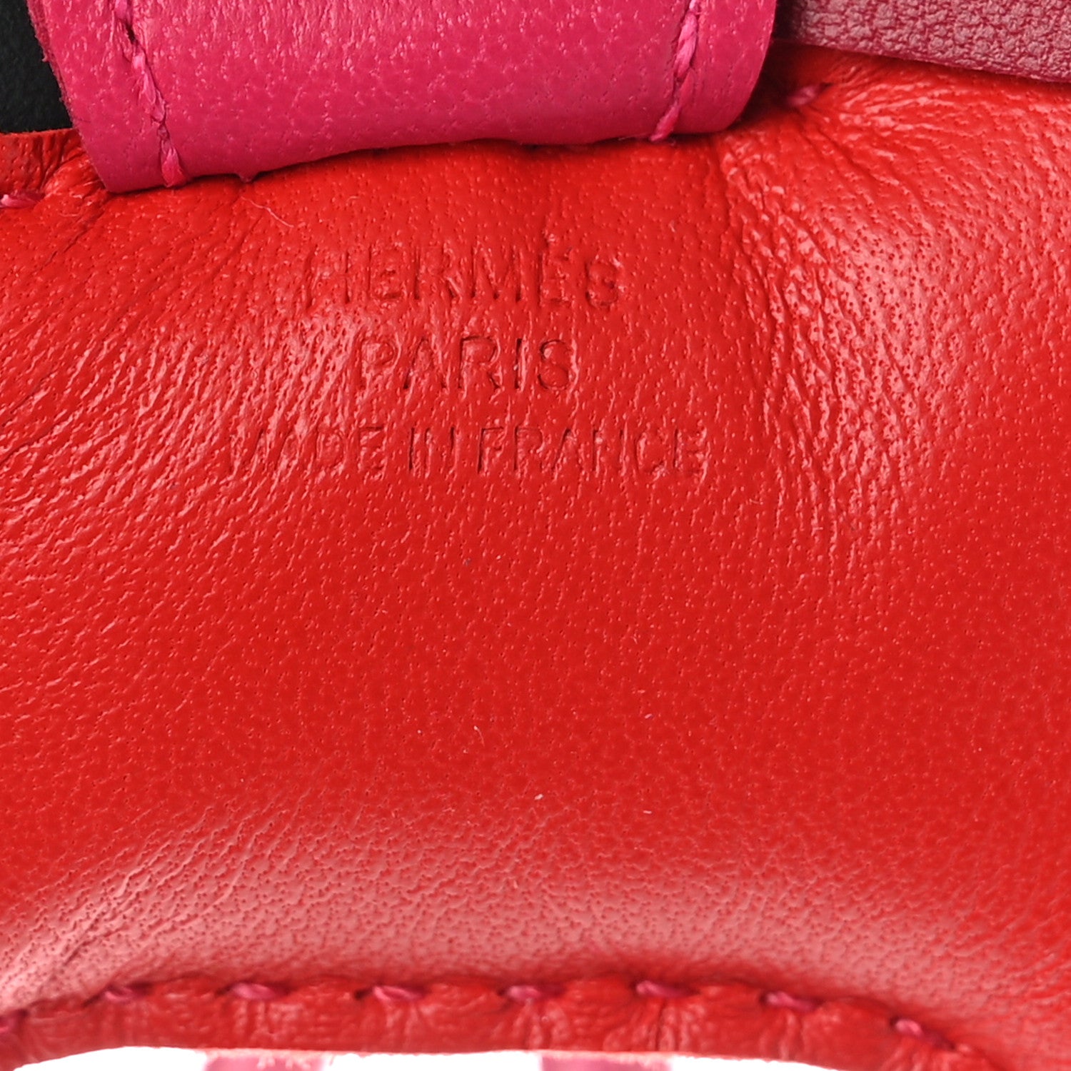 Hermes Milo Lambskin Grigri Rodeo Horse Bag Charm PM Rouge Indien Rubis Rose Mexico 3 of 5