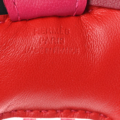 Hermes Milo Lambskin Grigri Rodeo Horse Bag Charm PM Rouge Indien Rubis Rose Mexico 3 of 5