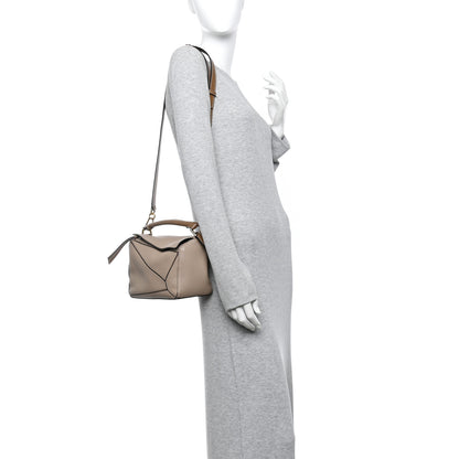 Loewe Grained Calfskin Small Puzzle Bag Sand Mink 2 of 11