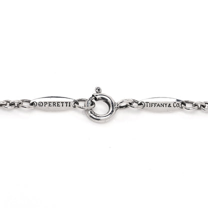 Tiffany Sterling Silver Elsa Peretti Open Heart Charm Bracelet 7 of 10