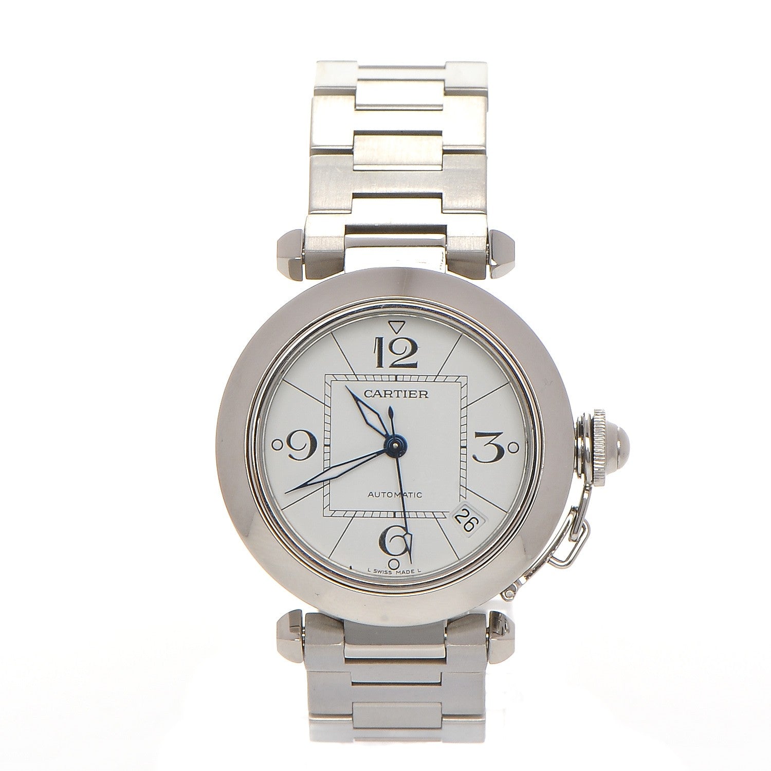 Cartier Stainless Steel 35mm Pasha C Automatic Watch 1 of 7