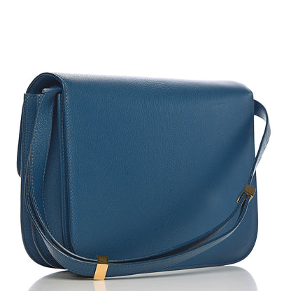 Celine Goatskin Medium Classic Box Flap Bag Deepsea 3 of 11
