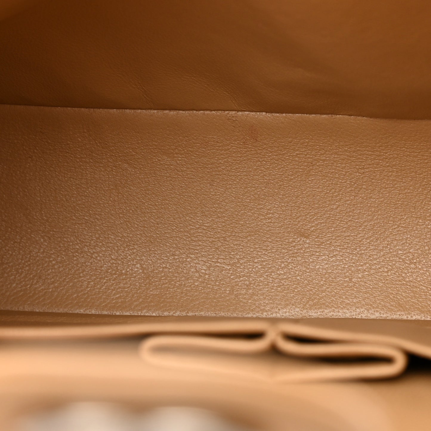Caviar Quilted Medium Double Flap Beige