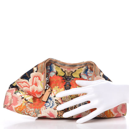 Alexander McQueen Silk Floral Print De Manta Clutch Multicolor 2 of 10