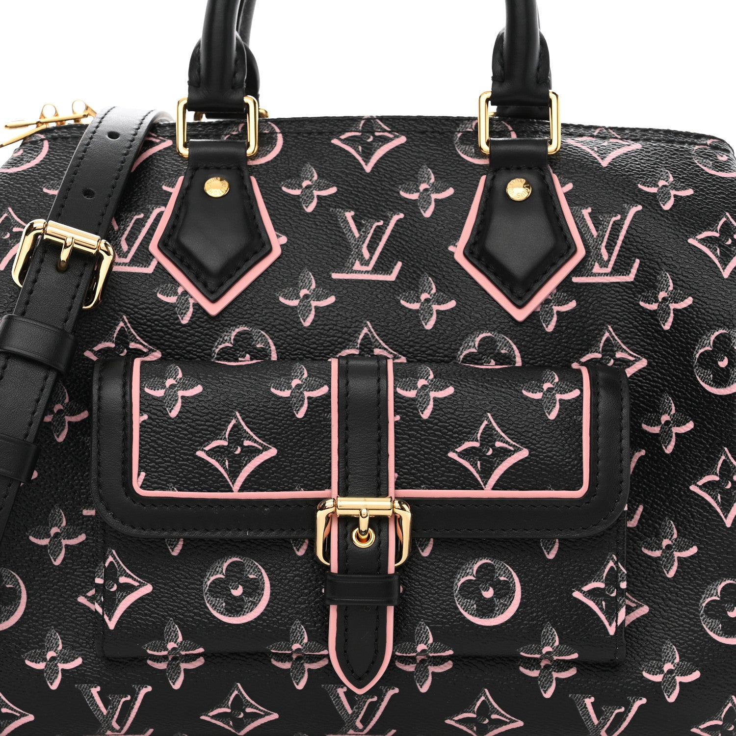 Louis Vuitton Monogram Fall for You Speedy Bandouliere 25 Black 7 of 10