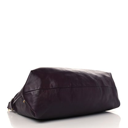 Salvatore Ferragamo Calfskin Fanisa Gancini Hobo Plum 3 of 6
