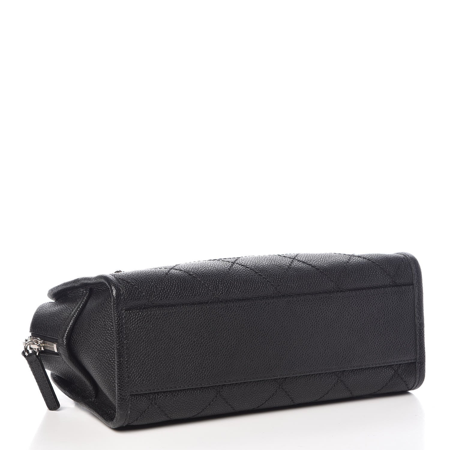 Chanel Caviar Quilted Small Deauville Bowling Bag Black 4 of 9