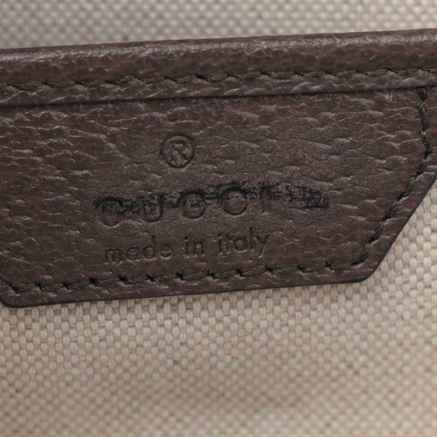 GG Supreme Monogram Studded Calfskin Centum Medium Bamboo 1947 Top Handle Bag Beige Ebony Multicolor