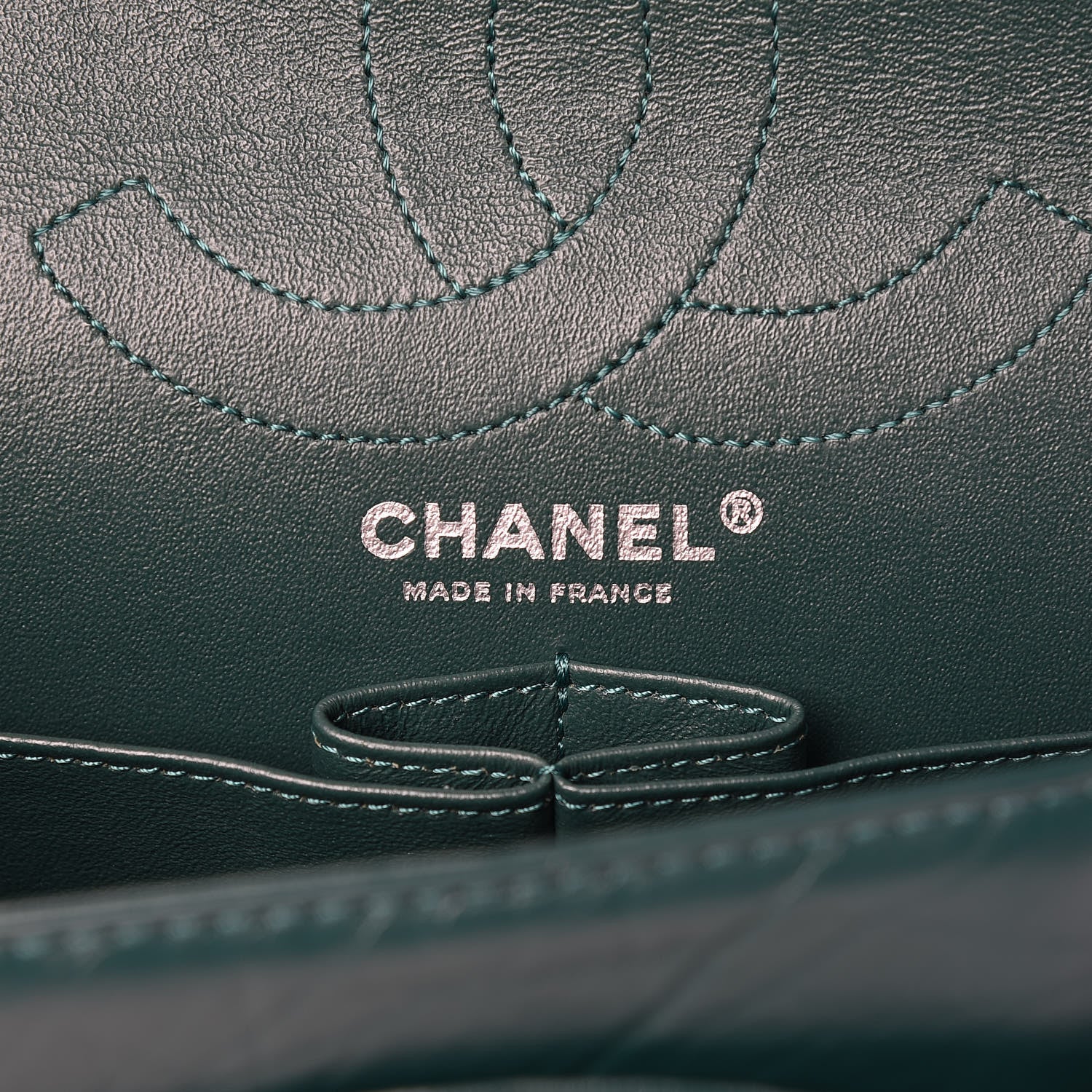 Chanel Aged Calfskin Quilted 2.55 Reissue 226 Flap Green 6 of 13