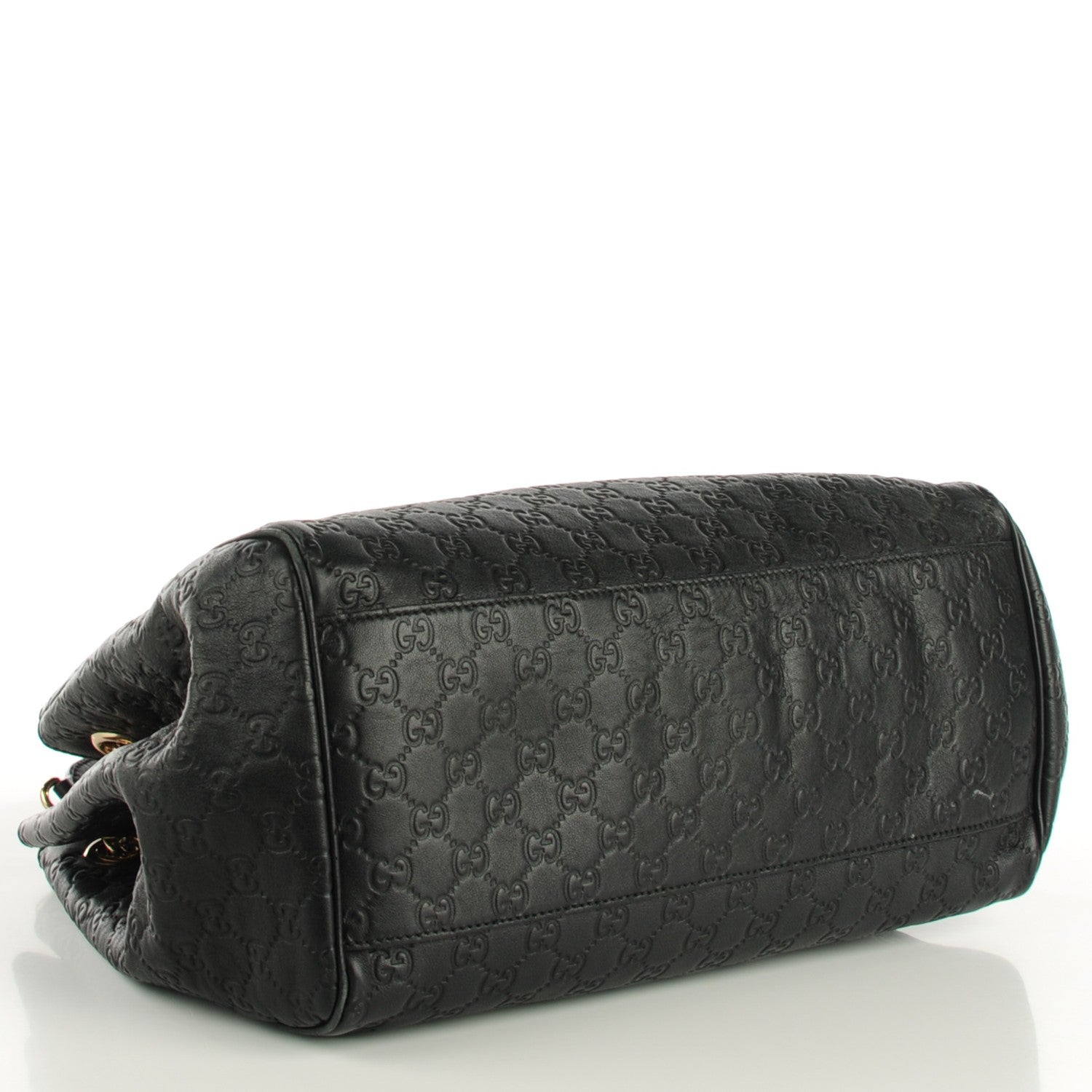 Gucci Guccissima Medium Emily Shoulder Bag Black 3 of 7