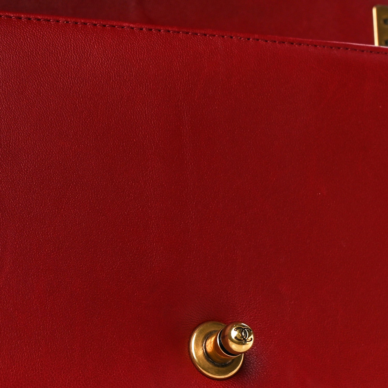 Chanel Calfskin Quilted Medium Boy Flap Red 15 of 21
