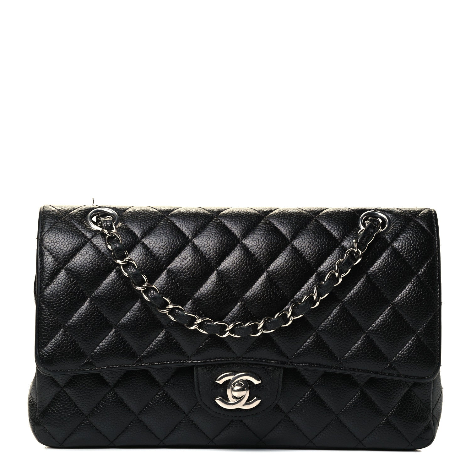Chanel Caviar Quilted Medium Double Flap Black 1 of 5
