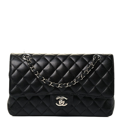 Chanel Caviar Quilted Medium Double Flap Black 1 of 5
