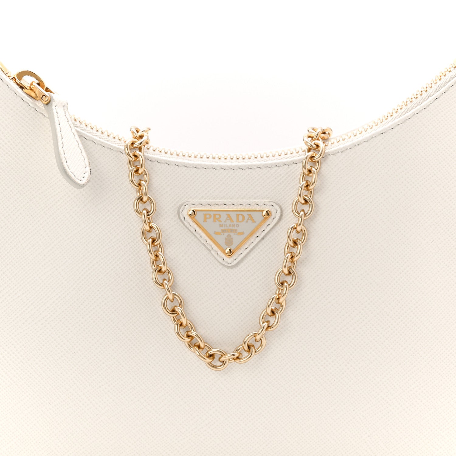Prada Saffiano Re-Edition 2005 Shoulder Bag White 9 of 11
