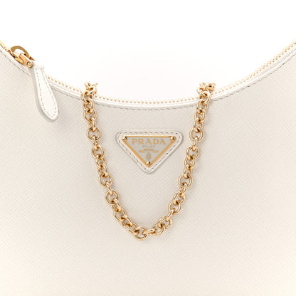 Prada Saffiano Re-Edition 2005 Shoulder Bag White 9 of 11