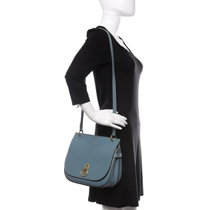 Mulberry Silky Calfskin Amberley Satchel Blue 3 of 10