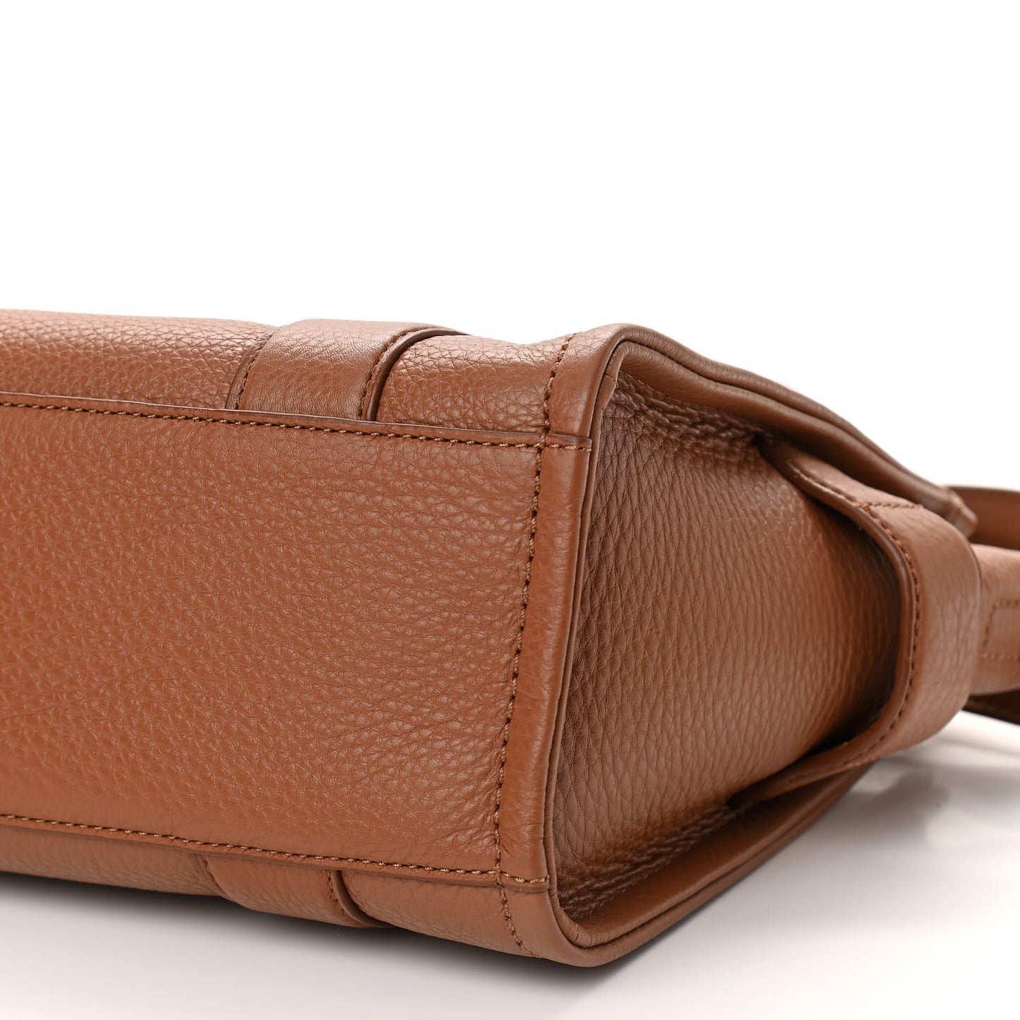Grained Calfskin Small The Tote Bag Argan Oil