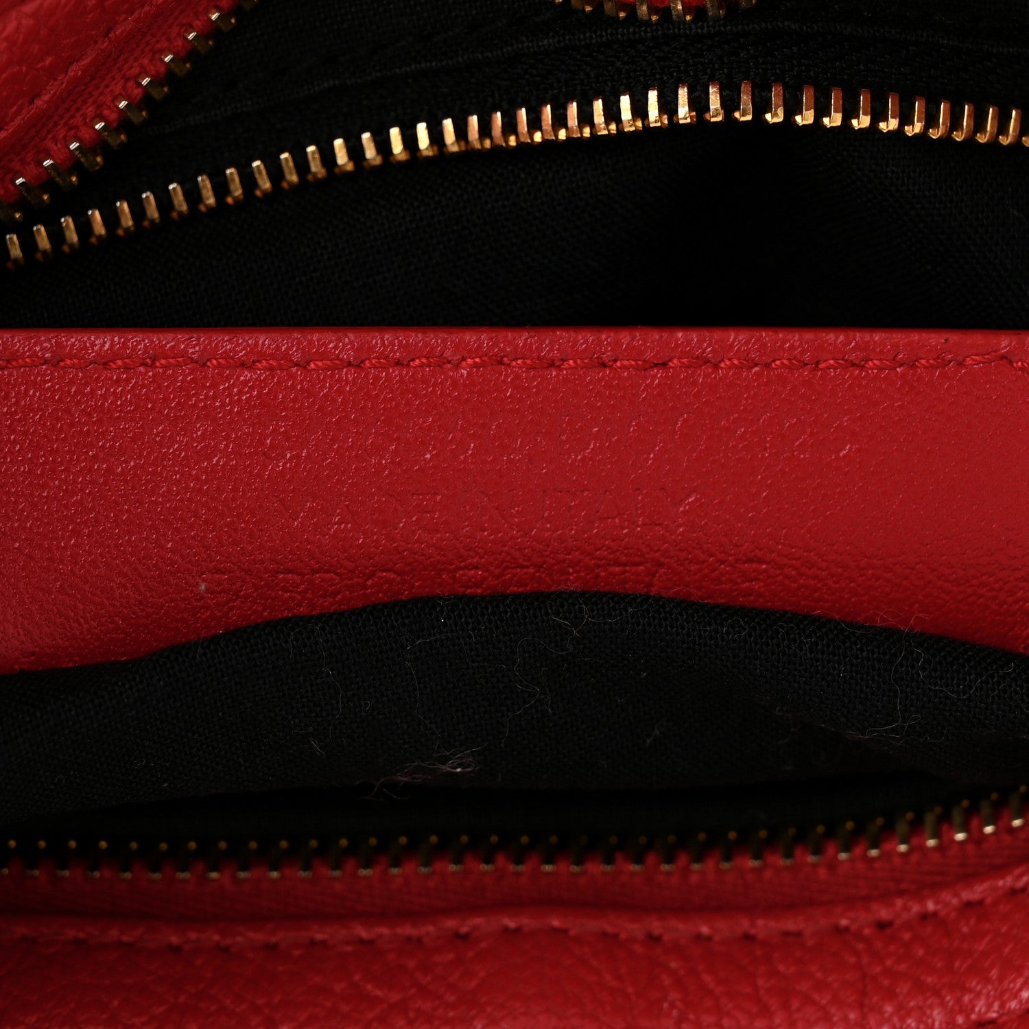 Balenciaga Chevre Gold Metallic Edge Hardware City Rouge Grenade 8 of 13