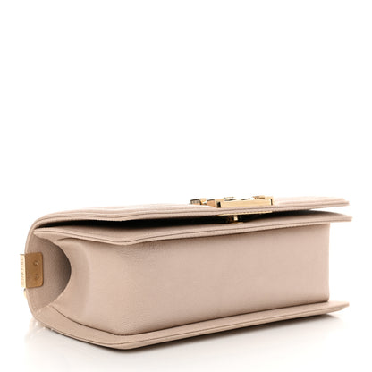 Chanel Caviar Quilted Small Boy Flap Light Beige 4 of 10
