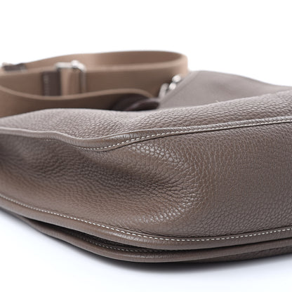 Hermes Taurillon Clemence Evelyne III PM Etoupe 9 of 14