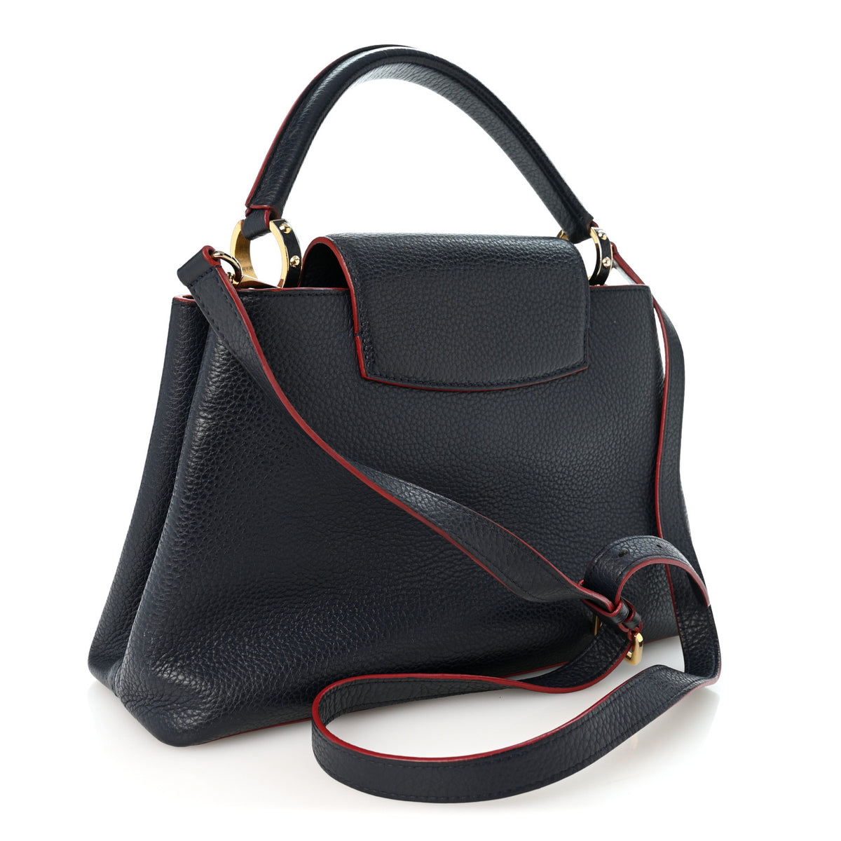 Louis Vuitton Taurillon Capucines PM Marine Rouge 3 of 10