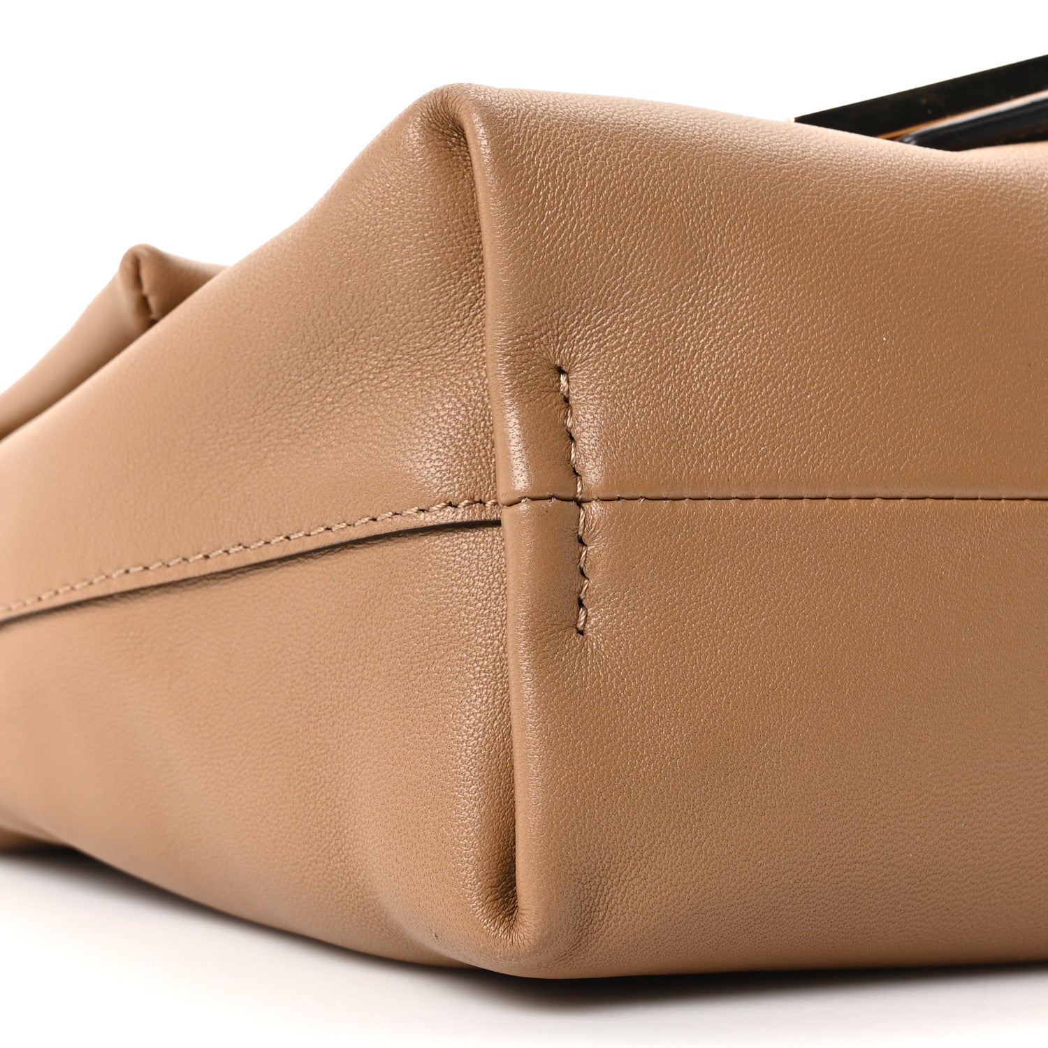Fendi Shiny Nappa Small Mamma Baguette Cappuccino 9 of 10