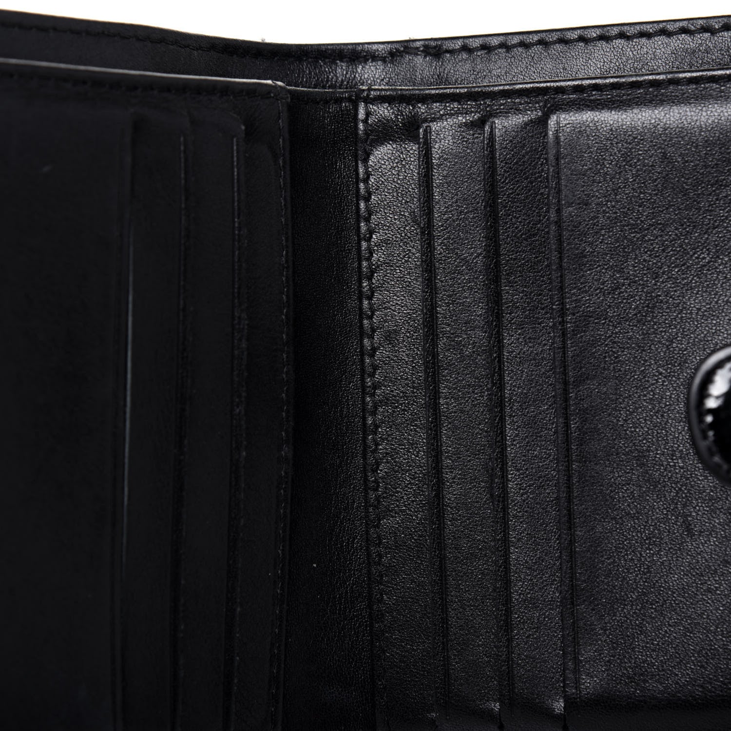 Chanel Patent Quilted Brilliant French Flap Wallet Black 8 of 17