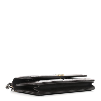 Chanel Lambskin Quilted Chanel 19 Wallet On Chain WOC Dark Brown 4 of 10