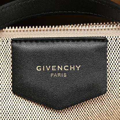 Givenchy Calfskin Chain Embossed Medium Bond Shopper Tote Black 6 of 12