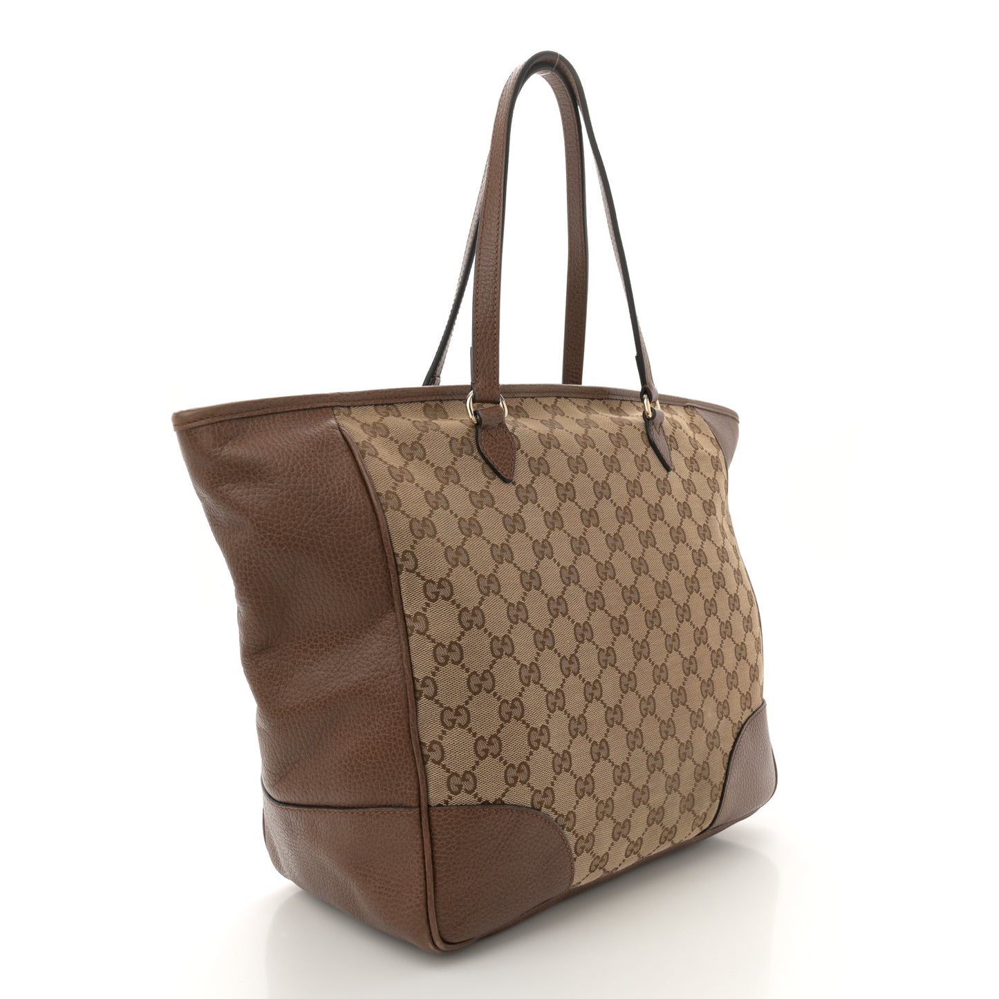 Monogram Medium Bree Zippered Tote Beige Tabacco
