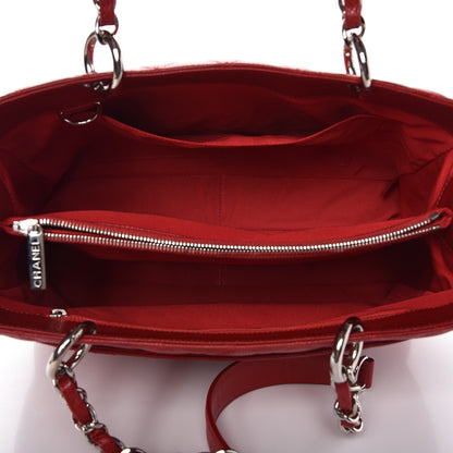Chanel Caviar Quilted Grand Shopping Tote GST Red 5 of 11