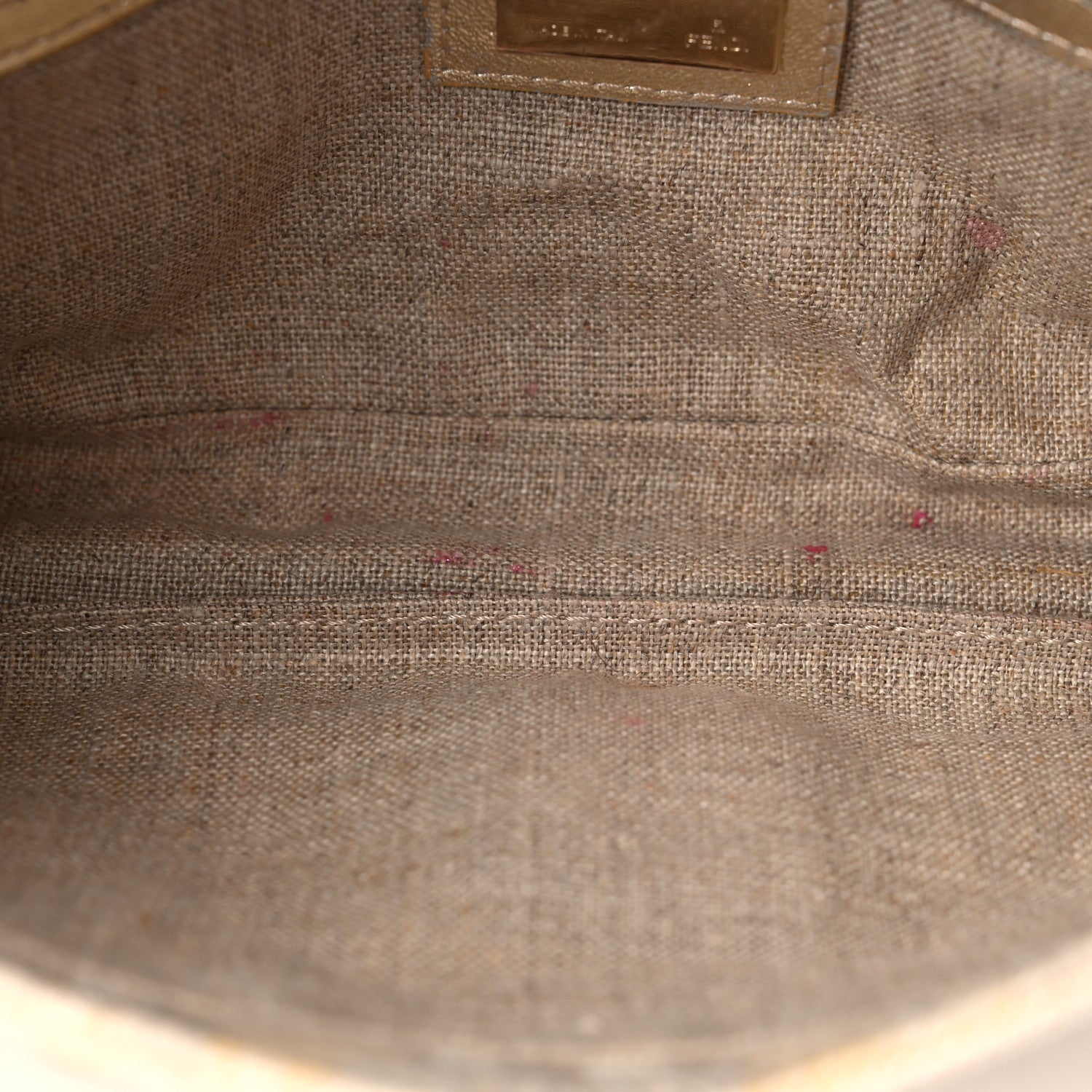 Fendi Lurex Zucca Baguette Gold Silver 11 of 12