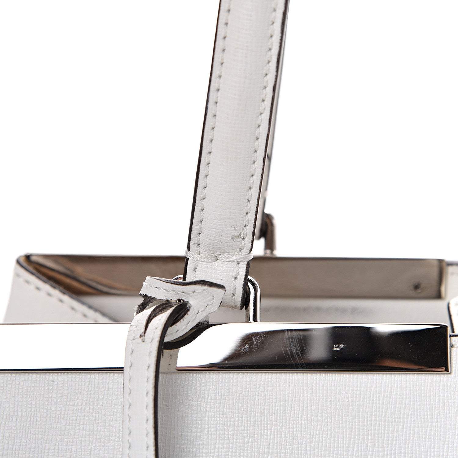 Fendi Vitello Elite Bi-Color Large 3Jours Tote Argento White 16 of 16