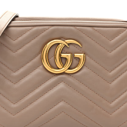 Gucci Calfskin Matelasse Small GG Marmont Chain Shoulder Bag  Porcelain Rose 9 of 11