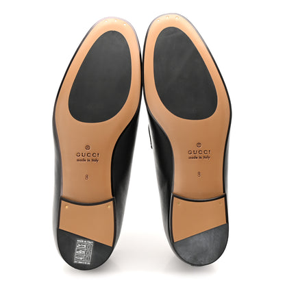 Gucci Calfskin Horsebit Mens Jordaan Loafers 8 Black 6 of 10