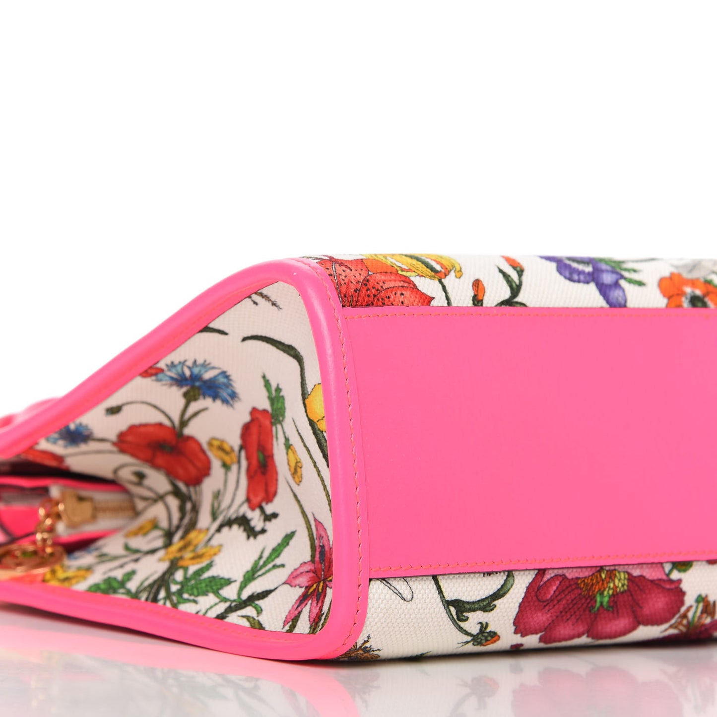 Canvas Medium Flora Tote Fuchsia
