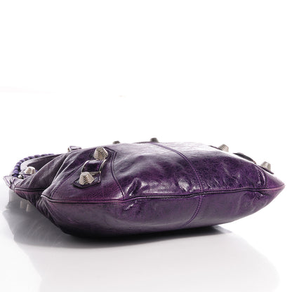 Balenciaga Agneau Giant 21 Silver Hardware Slim Hobo Sapphire 4 of 9