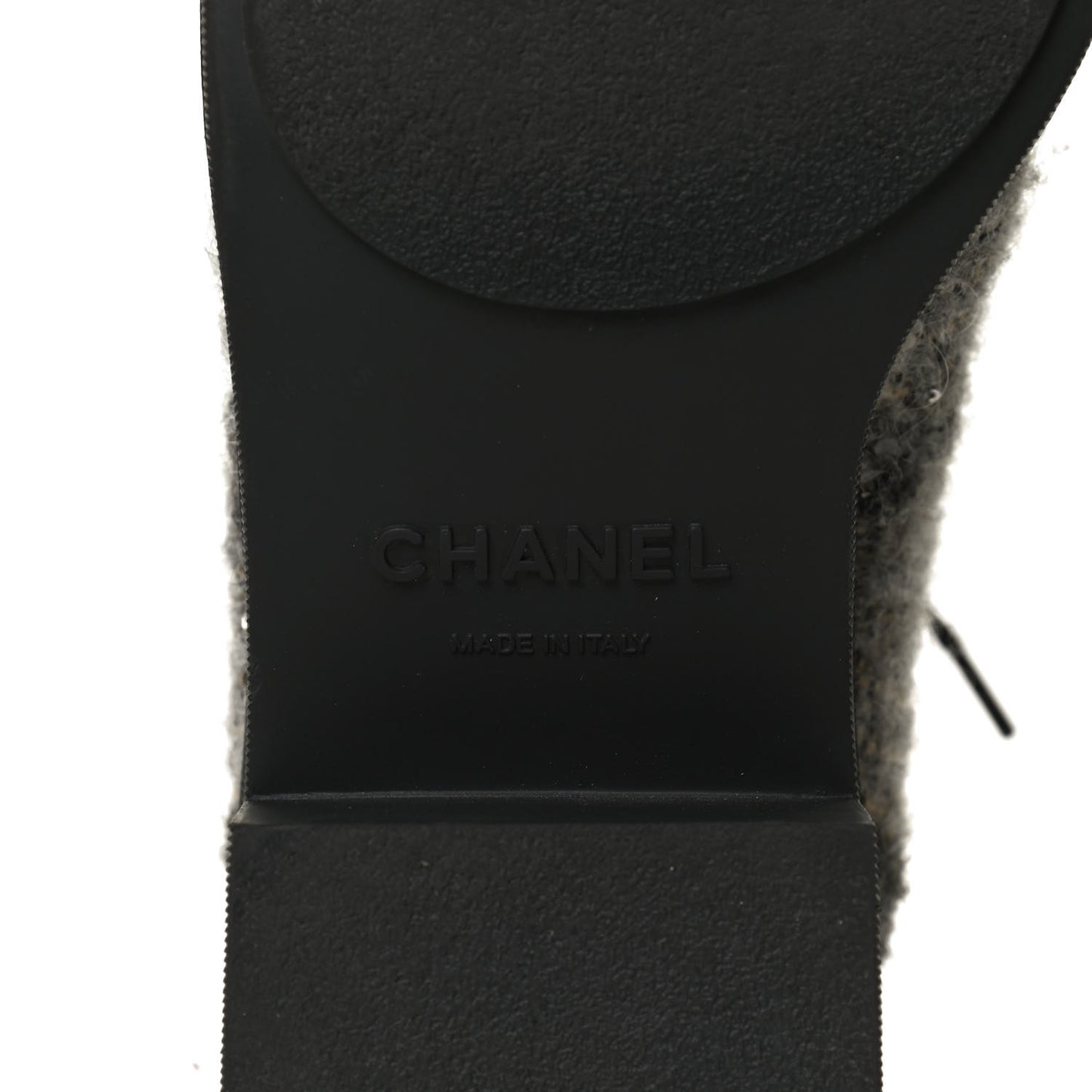 Tweed Calfskin Pearl Combat Short Boots 41.5 Multicolor