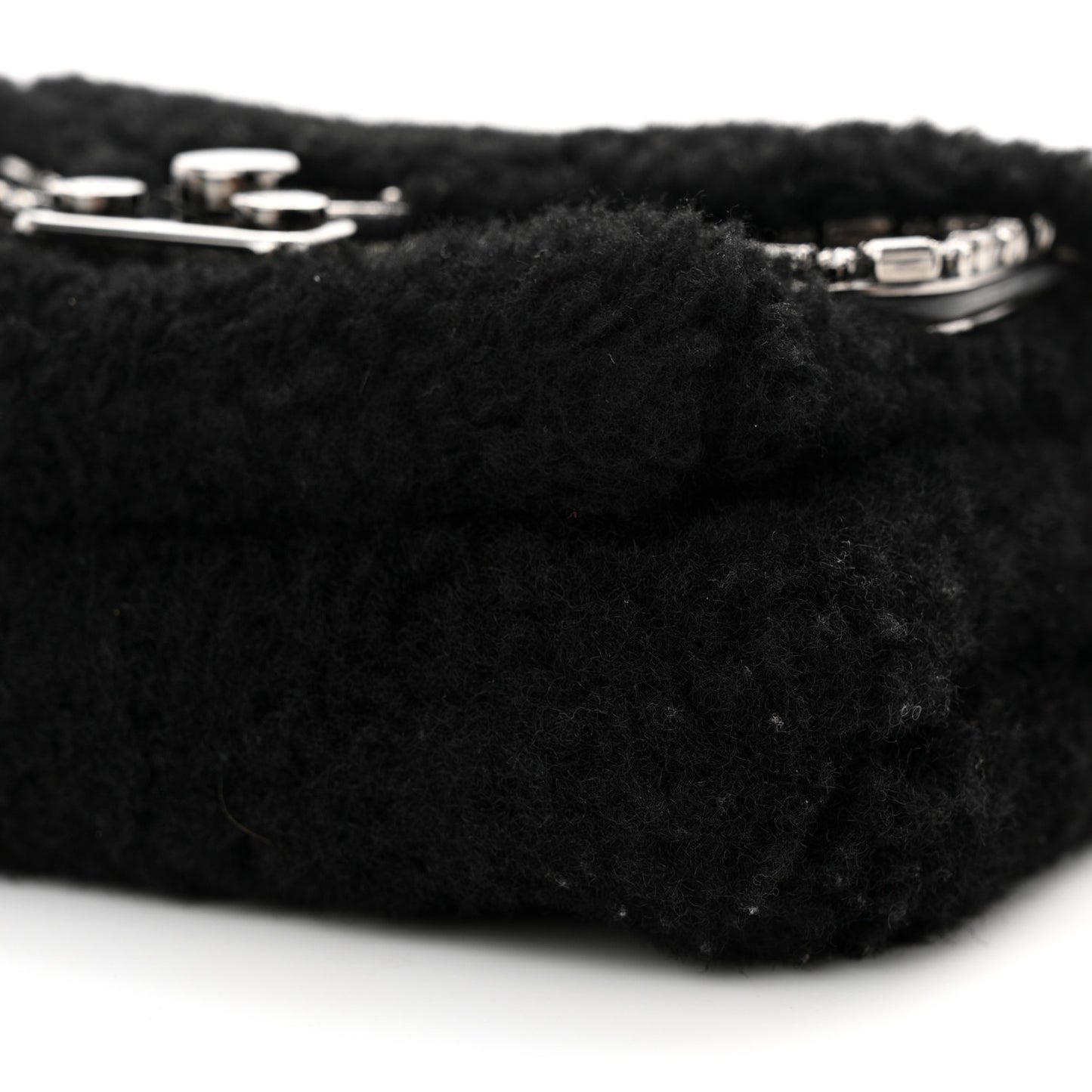 Shearling Crystal FF1974 Monster Eyes Small Bag Bug Chain Bag Narciso Tobacco Moro Black Tobacco Moro