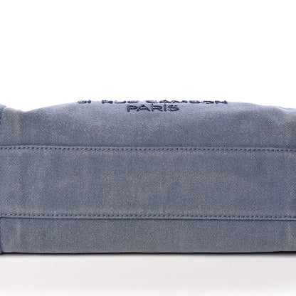 Chanel Canvas Sequin Small Deauville Tote Navy 14 of 14