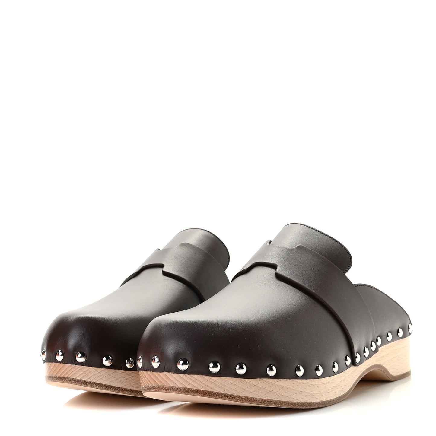 Calfskin Calya Mules 38 Cafe